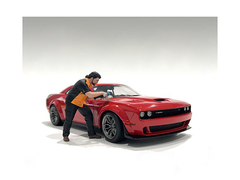 Copy of "Detail Masters" Figure 1 (Wheel Cleaning) for 1/18 Scale Models by American Diorama