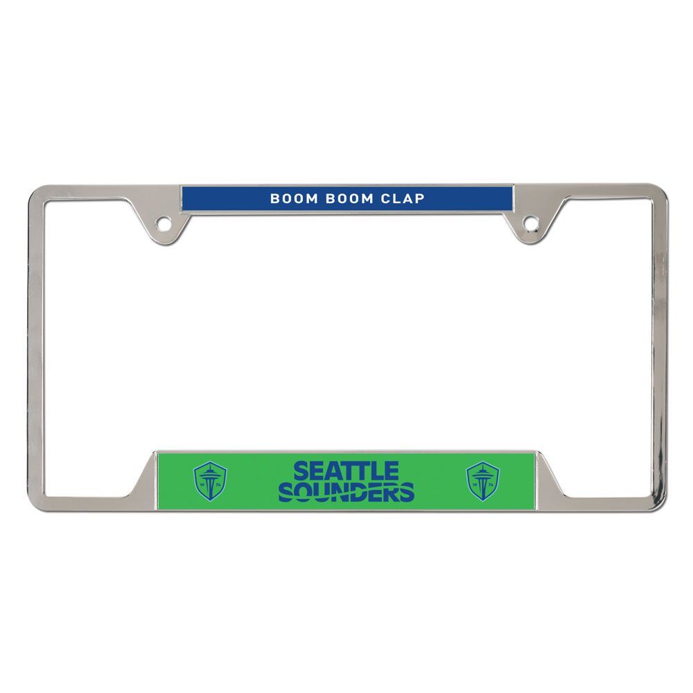 Seattle Sounders License Plate Frame Metal