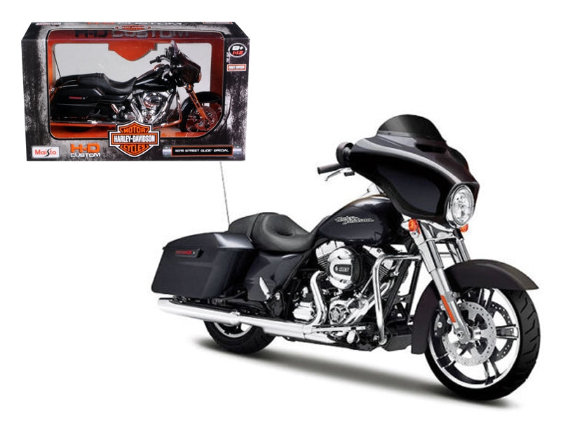Maisto 2015 Harley-Davidson Street Glide Special 1:12 Diecast Motorcycle – Black