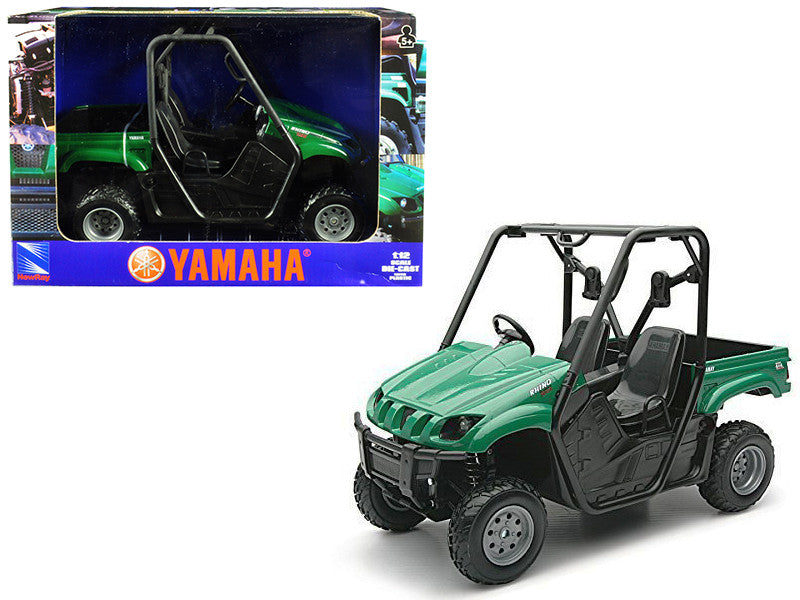 New Ray 2008 Yamaha Rhino 700 F1 4x4 Off Road ATV Green 1/12 Scale Diecast Model