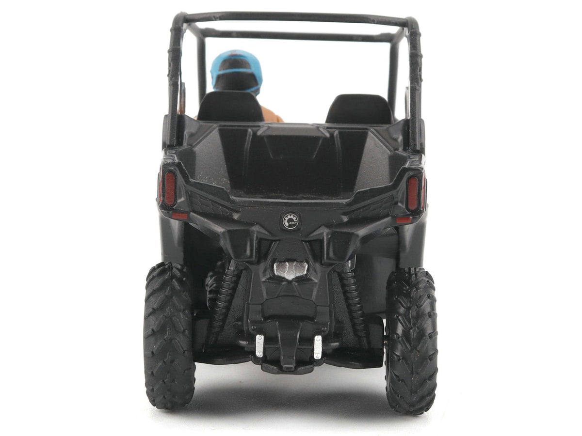 Can-Am Maverick Trail DPS 1000 Matt Black with Driver Figure 1/32 Diecast Model by BRP Models