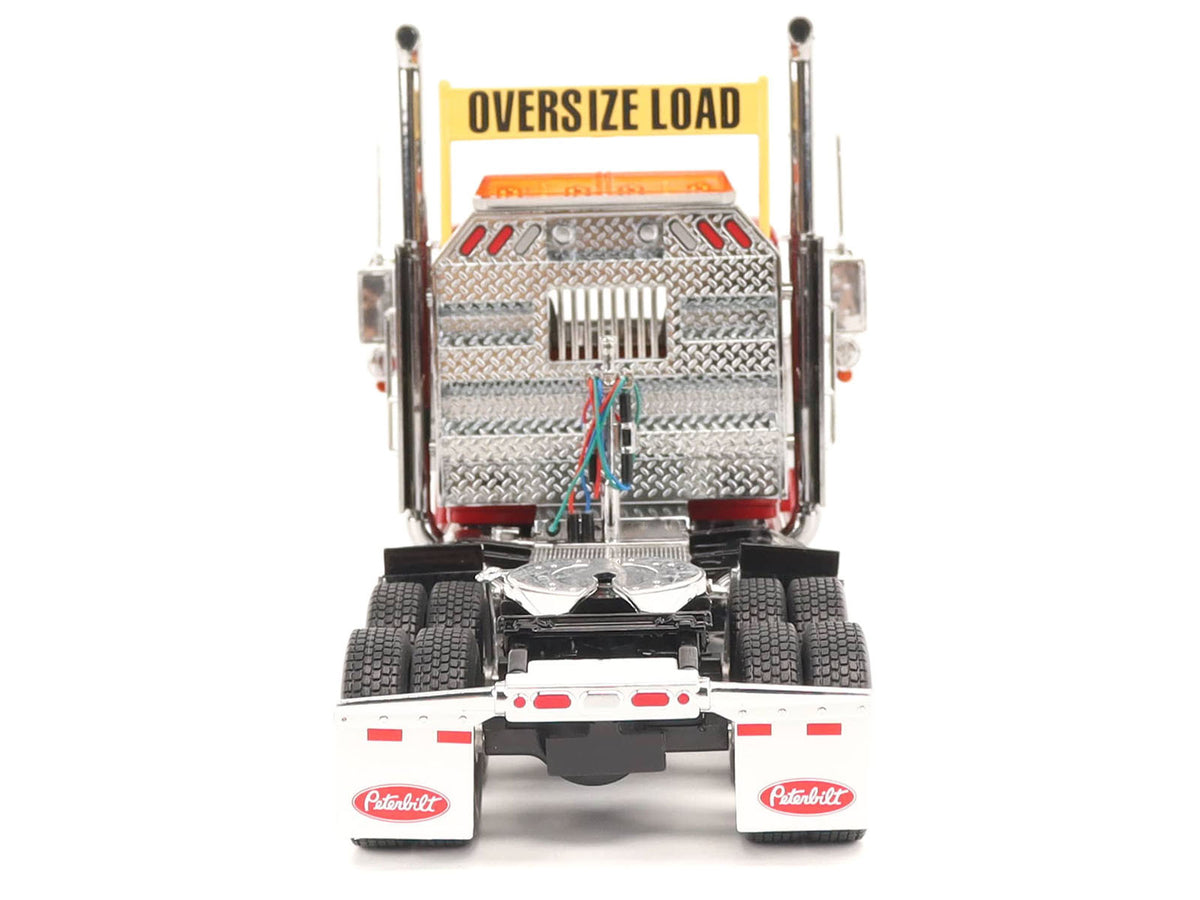 Peterbilt 589 Tandem-Axle Truck Tractor with Day Cab Legendary Red "Transport Series" 1/32 Diecast Model by Diecast Masters