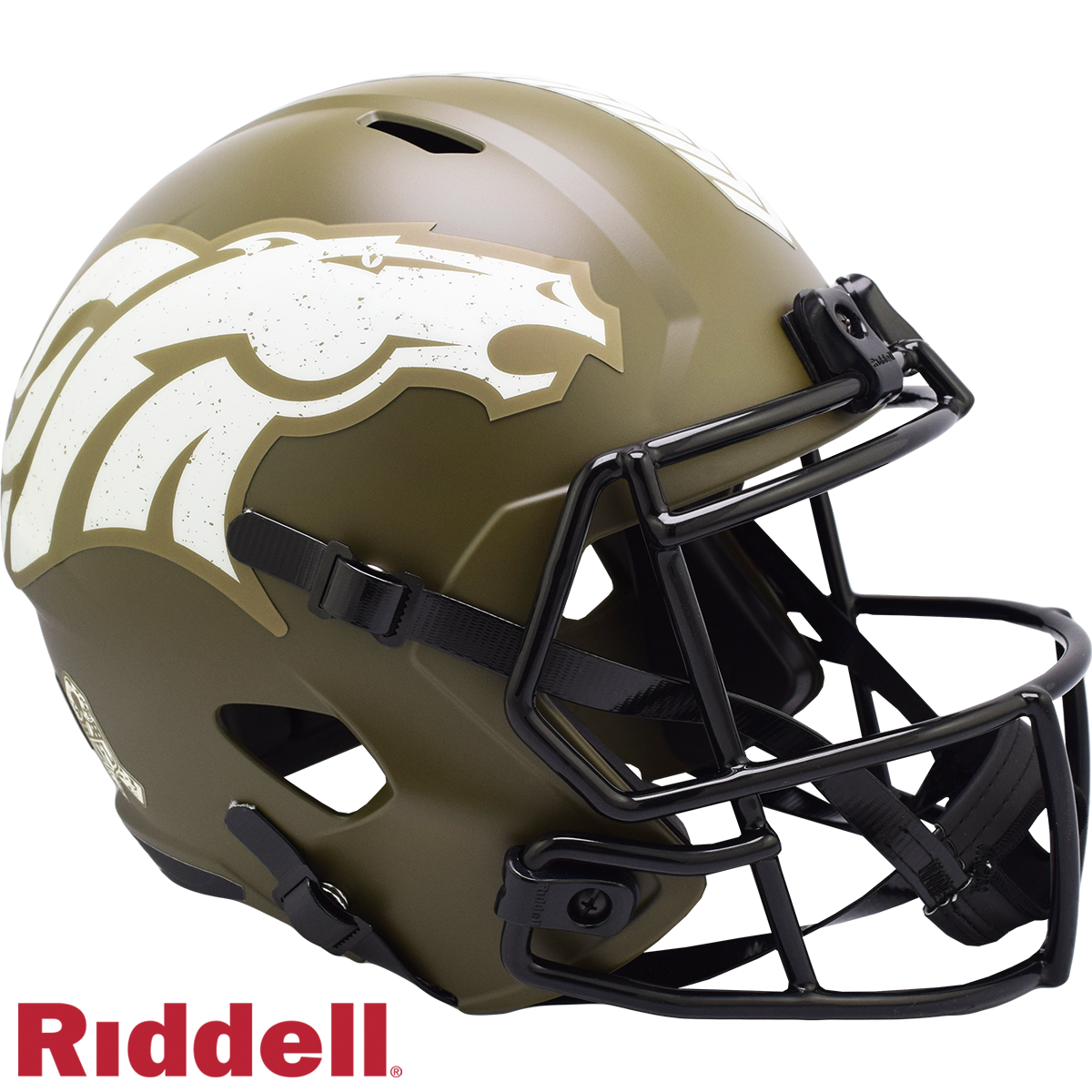 Denver Broncos Helmet Riddell Replica Full Size Speed Style Salute To Service 2022