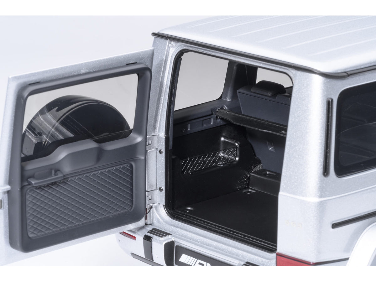 2019 Mercedes-Benz AMG G63 Iridium Silver Metallic 1/18 Model Car by Autoart