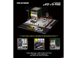 Akina Tofu Shop Diorama Set "American Diorama X G-Fans" Series for 1/64 Scale Models by American Diorama