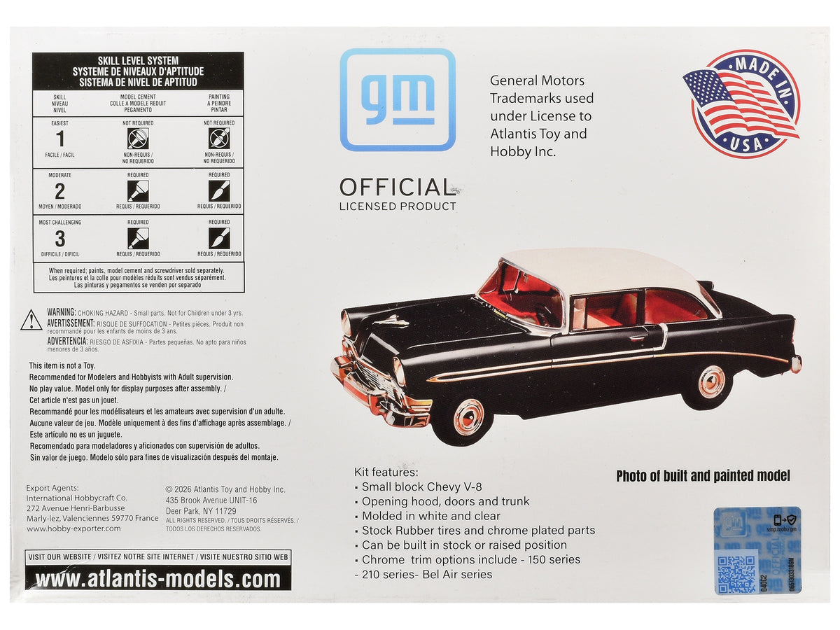 Skill 3 Model Kit 1956 Chevrolet Bel Air "Route 66" 1/25 Scale Model by Atlantis