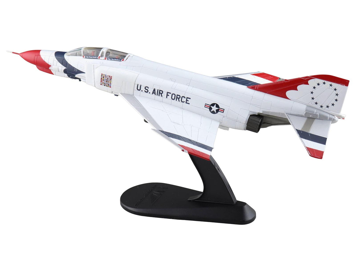 McDonnell Douglas F-4E Phantom II Fighter-Bomber Aircraft "Thunderbirds with Decals for No.1 to 7 planes 1973/74 Season" United States Air Force "Air Power Series" 1/72 Diecast Model by Hobby Master
