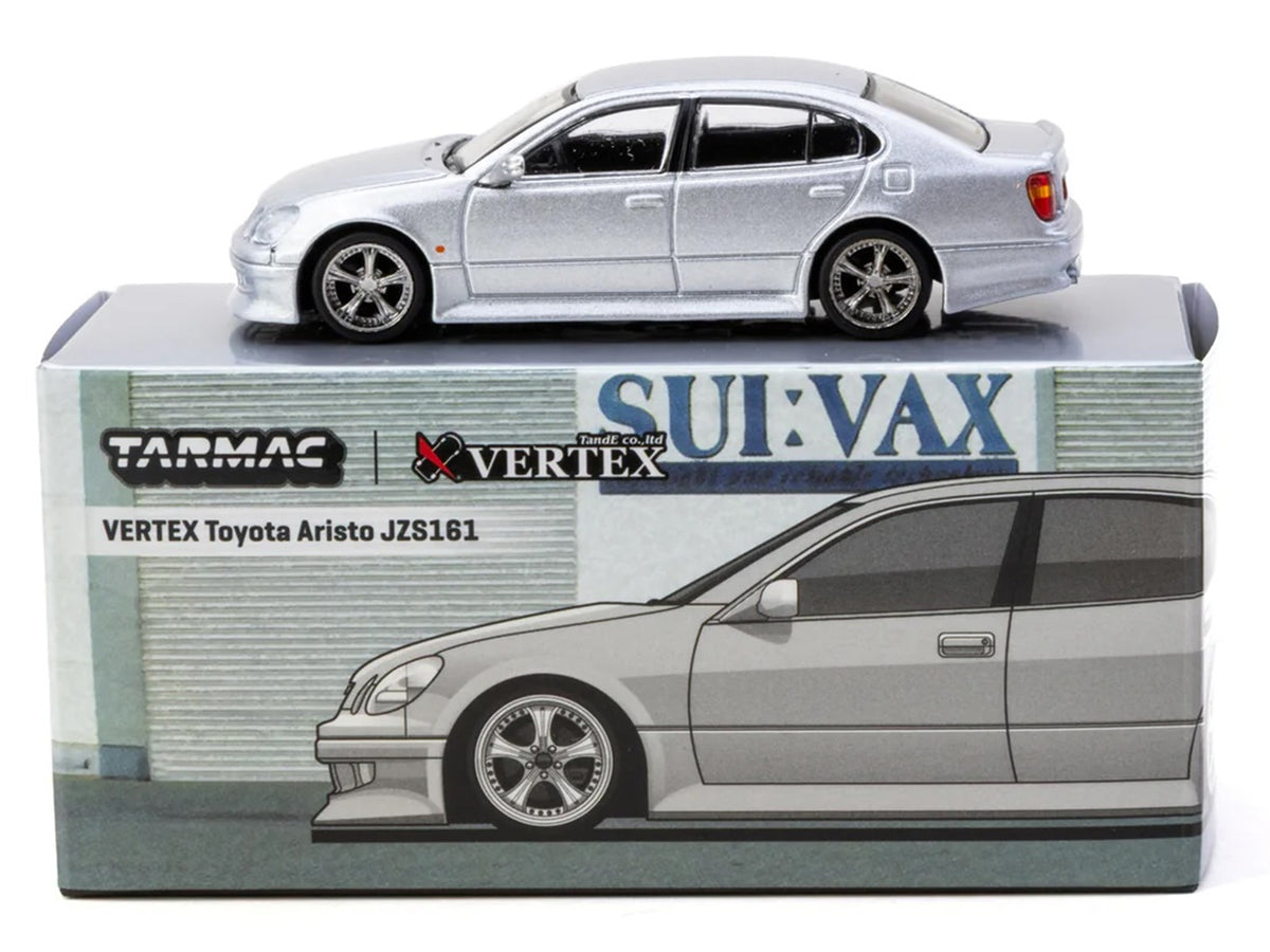 Toyota Vertex Aristo JZS161 RHD – Silver Metallic | Global64 Series 1:64 Diecast by Tarmac Works