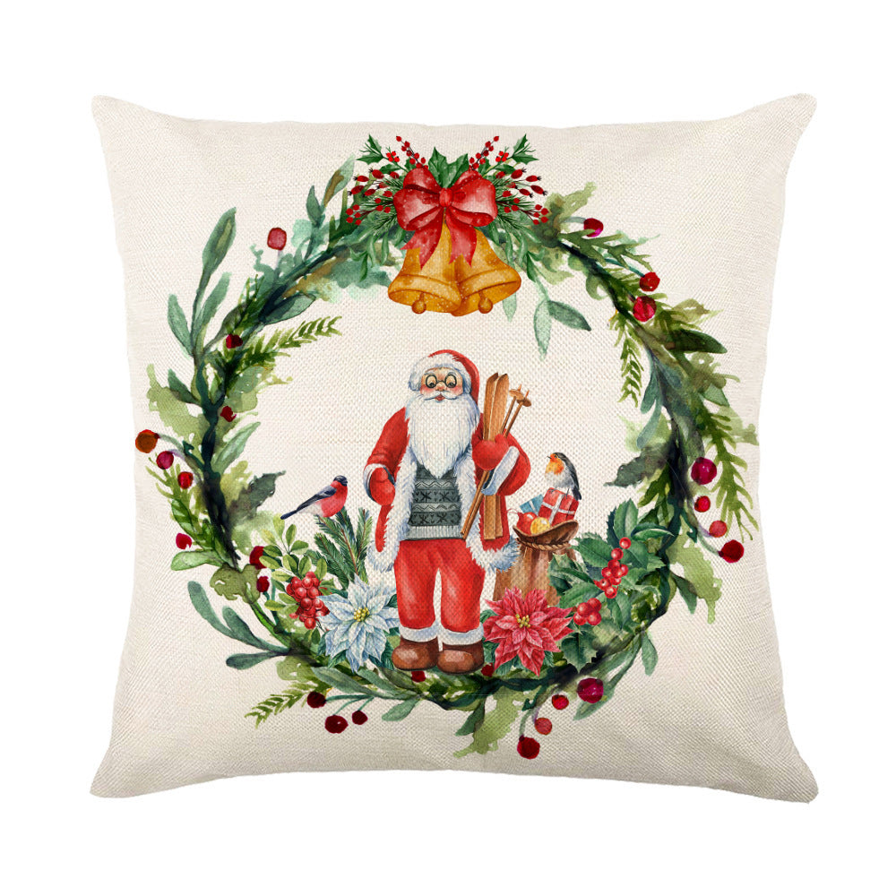 Christmas Snowflake Pillow Covers Sofa Decor