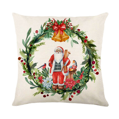 Christmas Snowflake Pillow Covers Sofa Decor