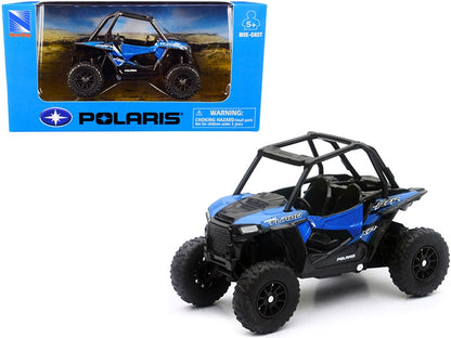 1:18 Scale New Ray Polaris RZR XP Turbo DOHC Mini ATV Diecast Model – Blue & Black