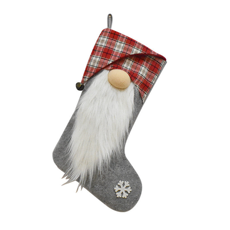 Christmas Stockings Hanging Gift Bag Decor