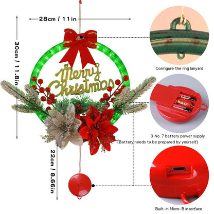 Luminous Garland Door Hanging Christmas Decorations