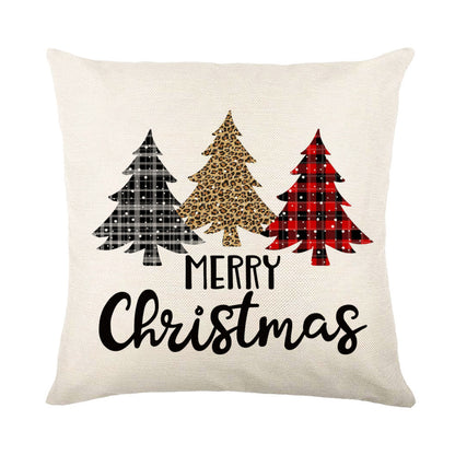 Christmas Snowflake Pillow Covers Sofa Decor