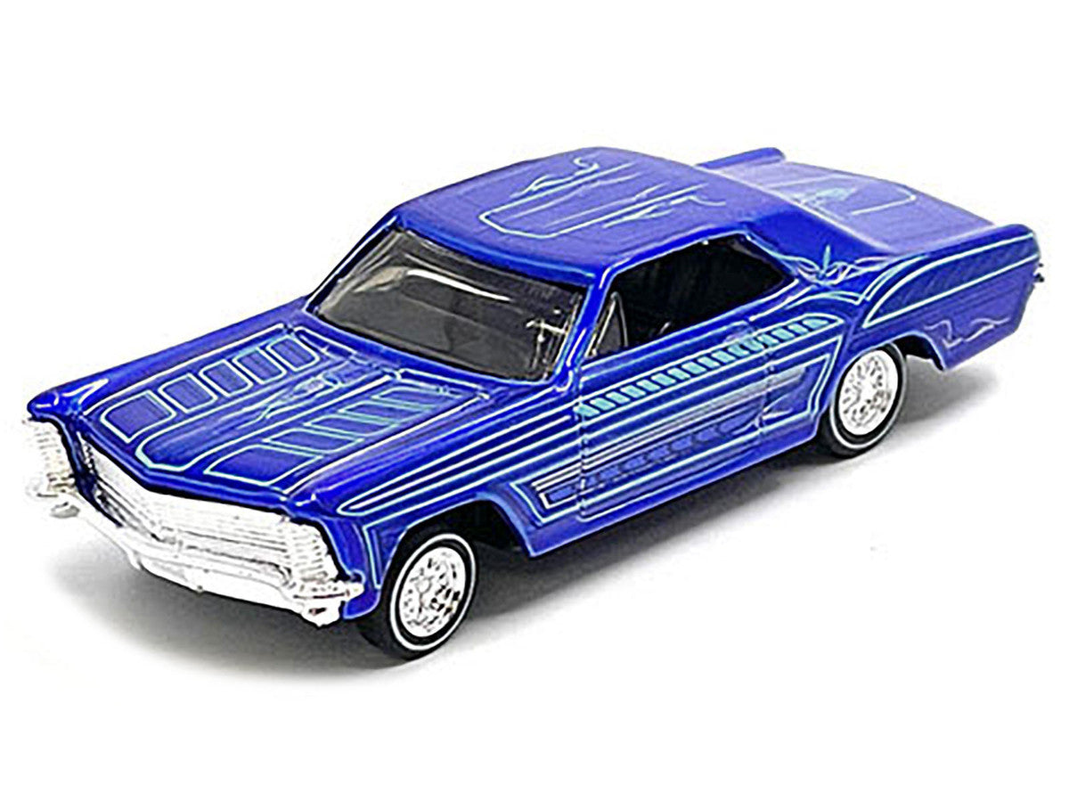 Maisto 1965 Buick Riviera Candy Blue | Lowriders Series | 1:64 Diecast