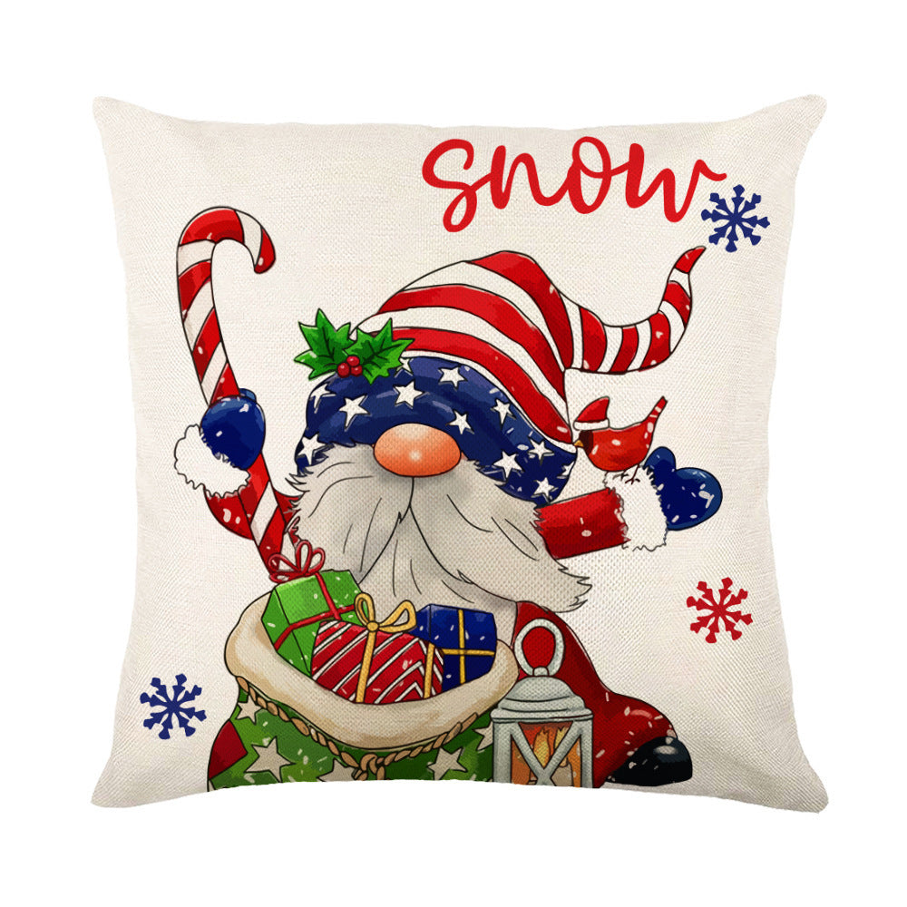 Christmas Snowflake Pillow Covers Sofa Decor