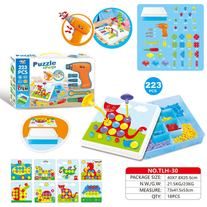 Kids 3D Drill & Screw Creative Building Block Set | STEM Educational Toy