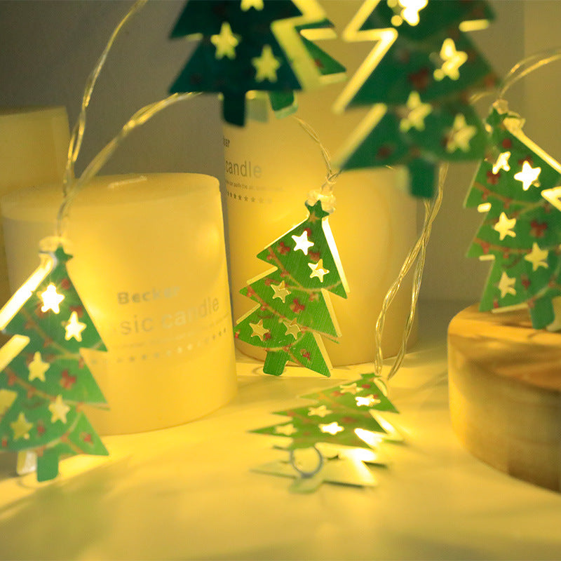 Christmas LED String Lights Santa Snowman Elk