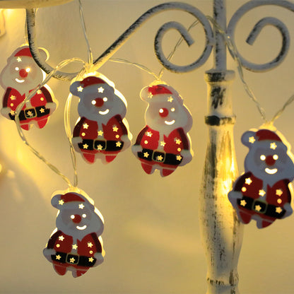 Christmas LED String Lights Santa Snowman Elk