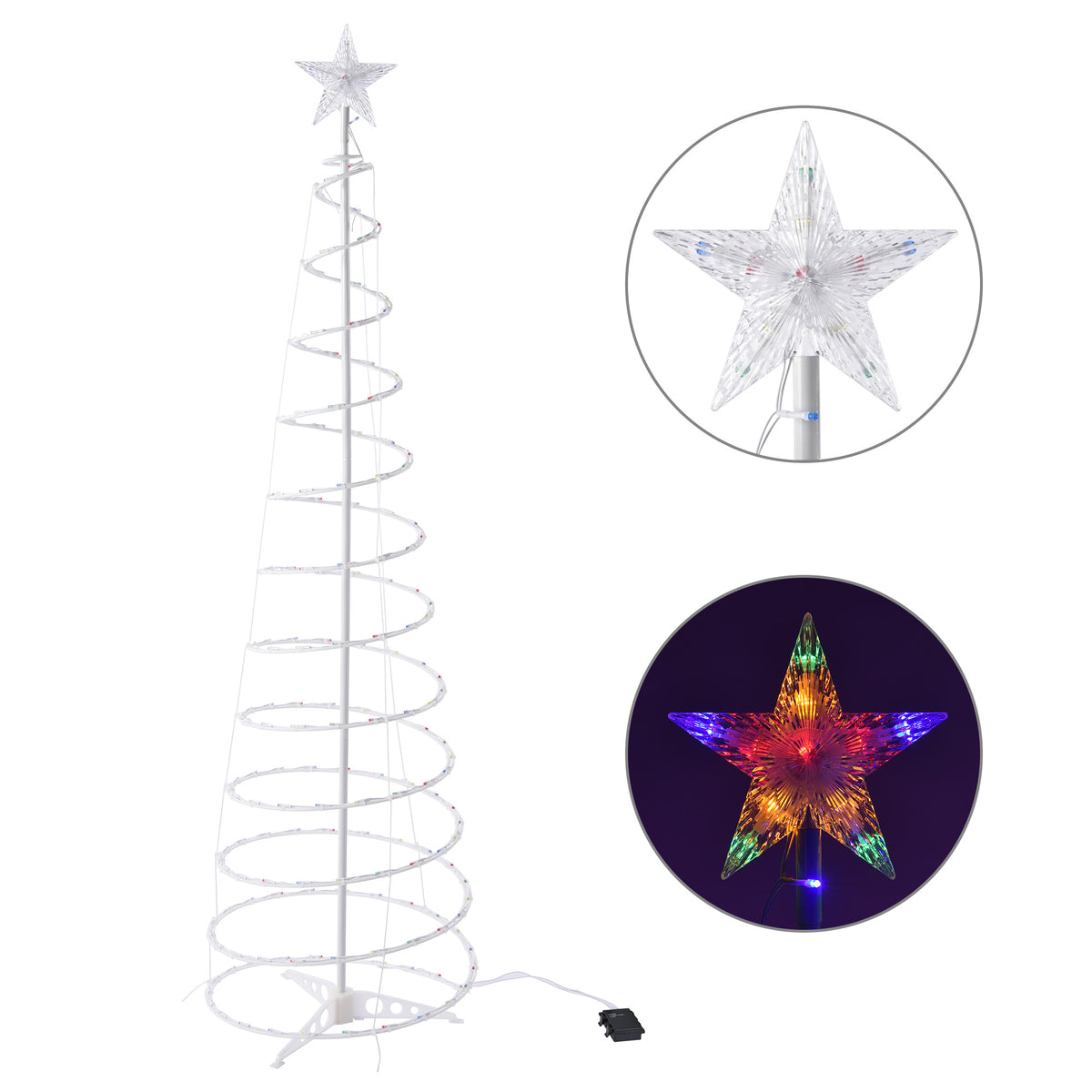 LED Spiral Christmas Tree Lights
