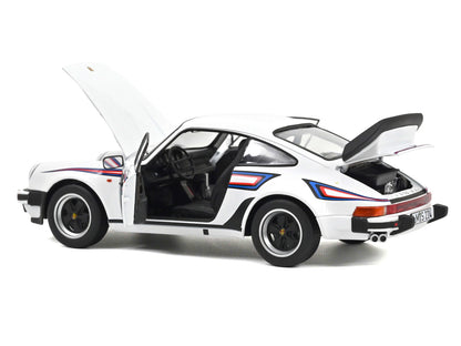 1980 Porsche 911 Turbo 3.3 White with Blue and Red Graphics 1/18 Diecast Model Car by Norev