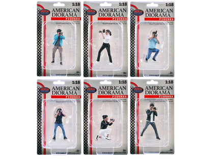"Photographers" 6 piece Figure Set for 1/18 Scale Models by American Diorama