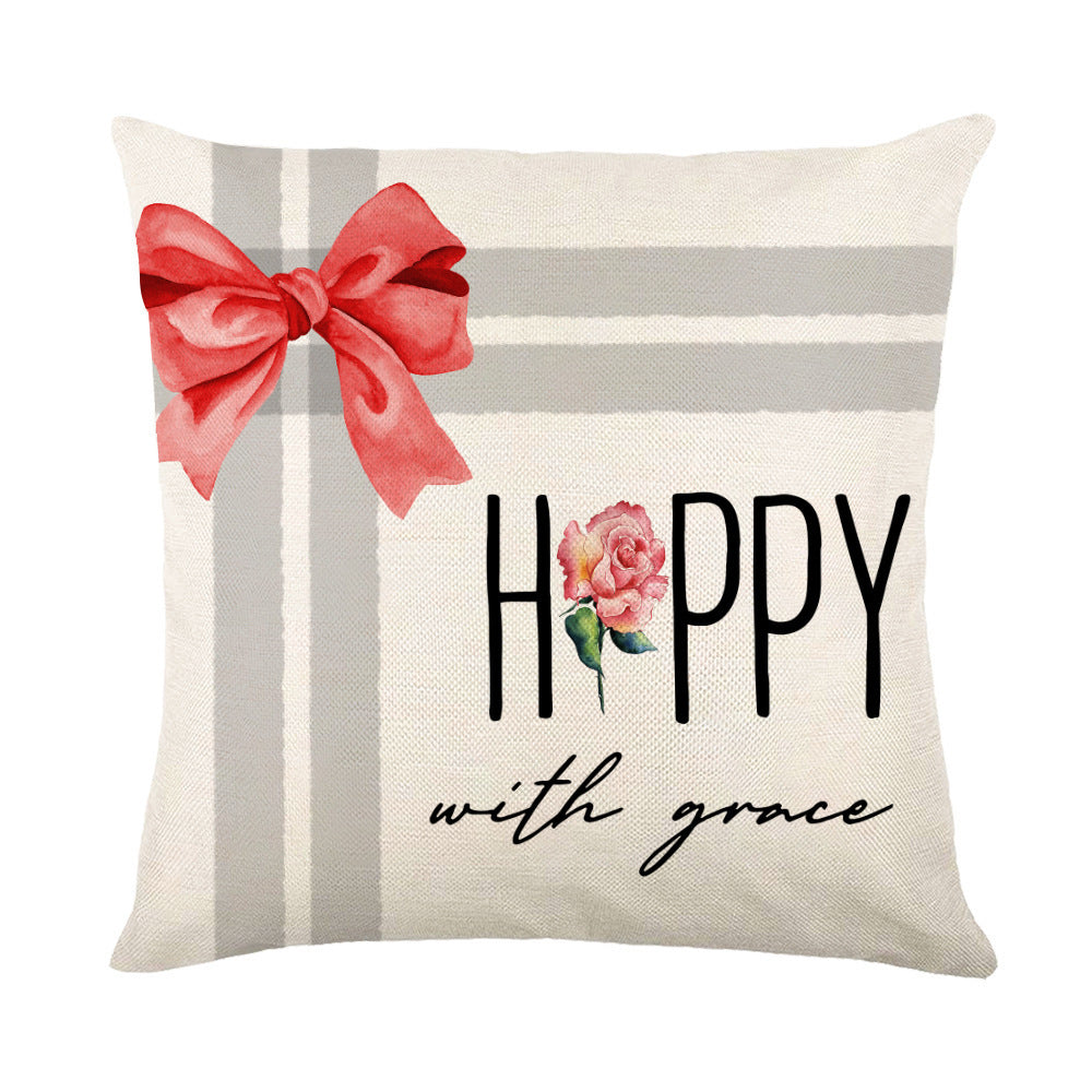 Christmas Snowflake Pillow Covers Sofa Decor
