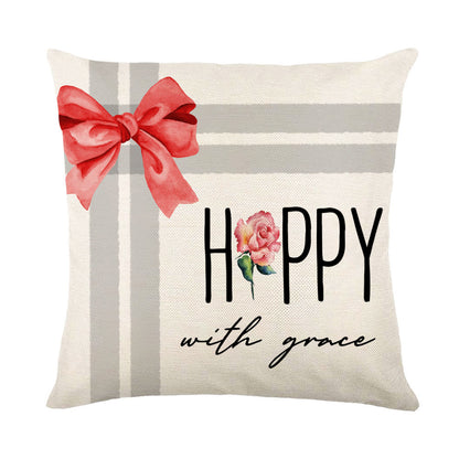 Christmas Snowflake Pillow Covers Sofa Decor