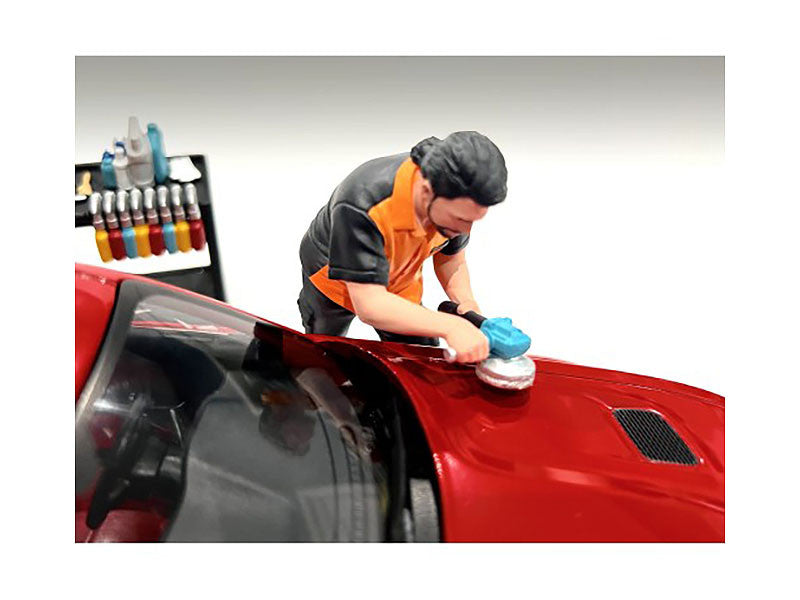 Copy of "Detail Masters" Figure 1 (Wheel Cleaning) for 1/18 Scale Models by American Diorama