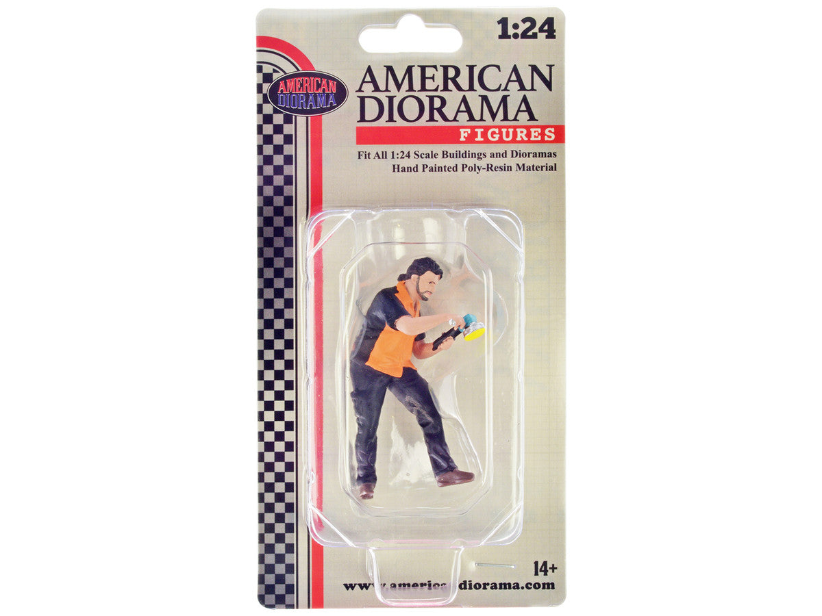 Copy of "Detail Masters" Figure 1 (Wheel Cleaning) for 1/18 Scale Models by American Diorama