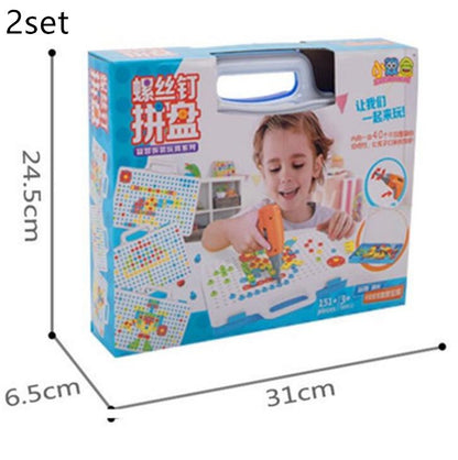 Kids 3D Drill & Screw Creative Building Block Set | STEM Educational Toy