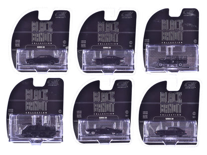 "Black Bandit" 6 piece Set Series 30 1/64 Diecast Model Cars by Greenlight