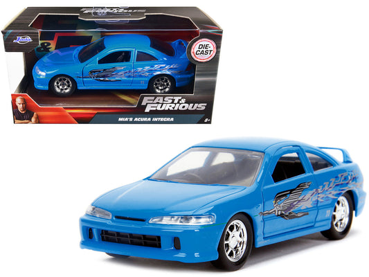 Mia's Acura Integra Light Blue with Graphics "Fast & Furious" Movie 1/32