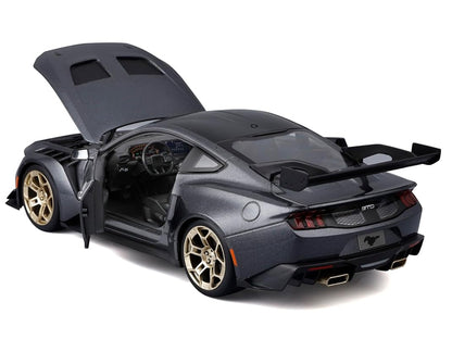2025 Ford Mustang GTD Dark Gray Metallic with Black Top "Special Edition" Series 1/18 Diecast Model Car by Maisto