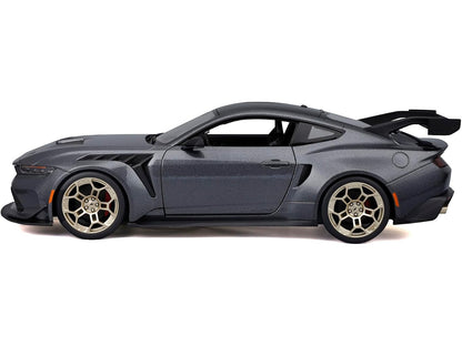 2025 Ford Mustang GTD Dark Gray Metallic with Black Top "Special Edition" Series 1/18 Diecast Model Car by Maisto