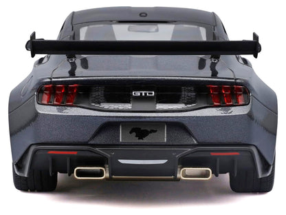 2025 Ford Mustang GTD Dark Gray Metallic with Black Top "Special Edition" Series 1/18 Diecast Model Car by Maisto