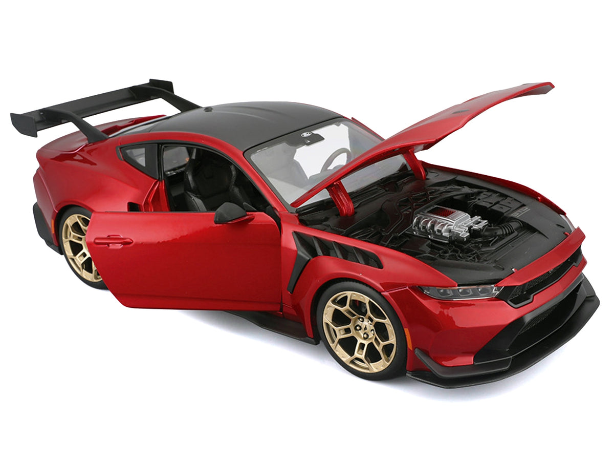 2025 Ford Mustang GTD Red Metallic with Black Top "Special Edition" Series 1/18 Diecast Model Car by Maisto