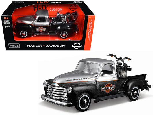 1950 Chevrolet 3100 Pickup & 1948 Harley Davidson FL Panhead