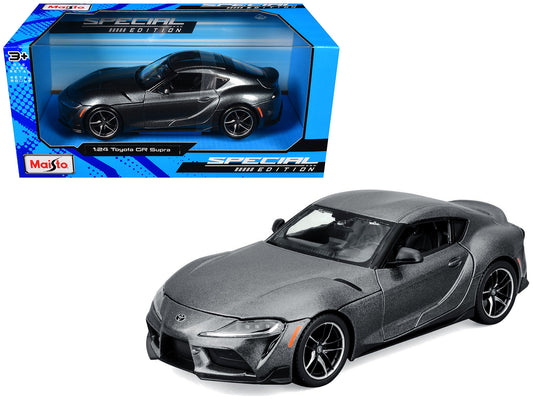 Toyota GR Supra Gray Metallic "Special Edition" Series 1/24 Diecast Model Car by Maisto