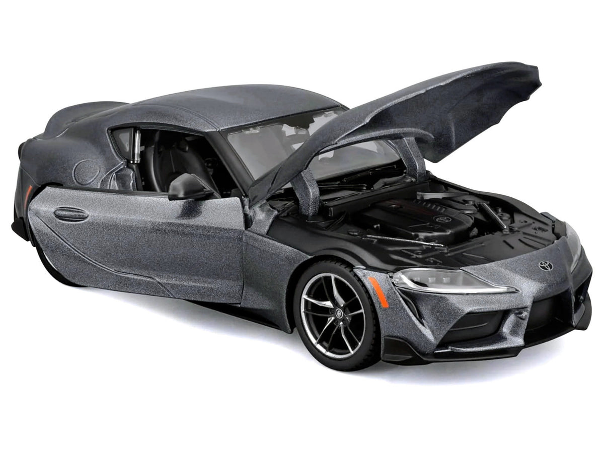 Toyota GR Supra Gray Metallic "Special Edition" Series 1/24 Diecast Model Car by Maisto