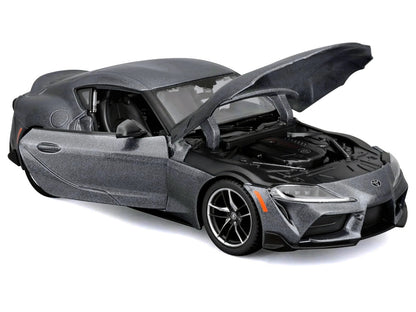 Toyota GR Supra Gray Metallic "Special Edition" Series 1/24 Diecast Model Car by Maisto