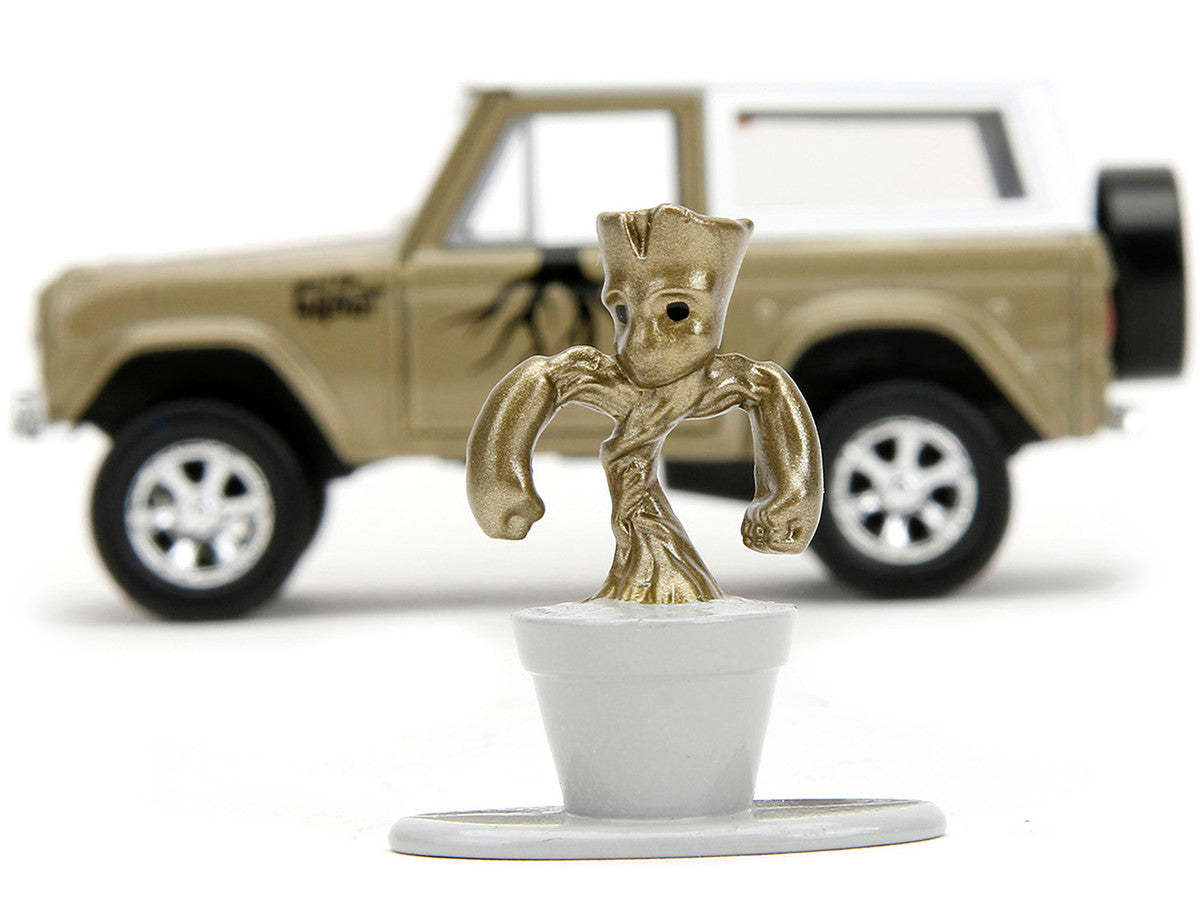1973 Ford Bronco w/ Groot Figure – 1:32 Diecast Model | Jada Marvel Series