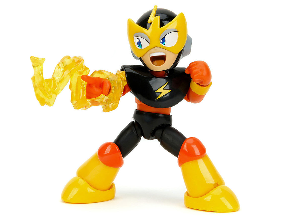 Elec Man 4.5" Moveable Figure with Accessories and Alternate Head and Hands "Mega Man" (1987)