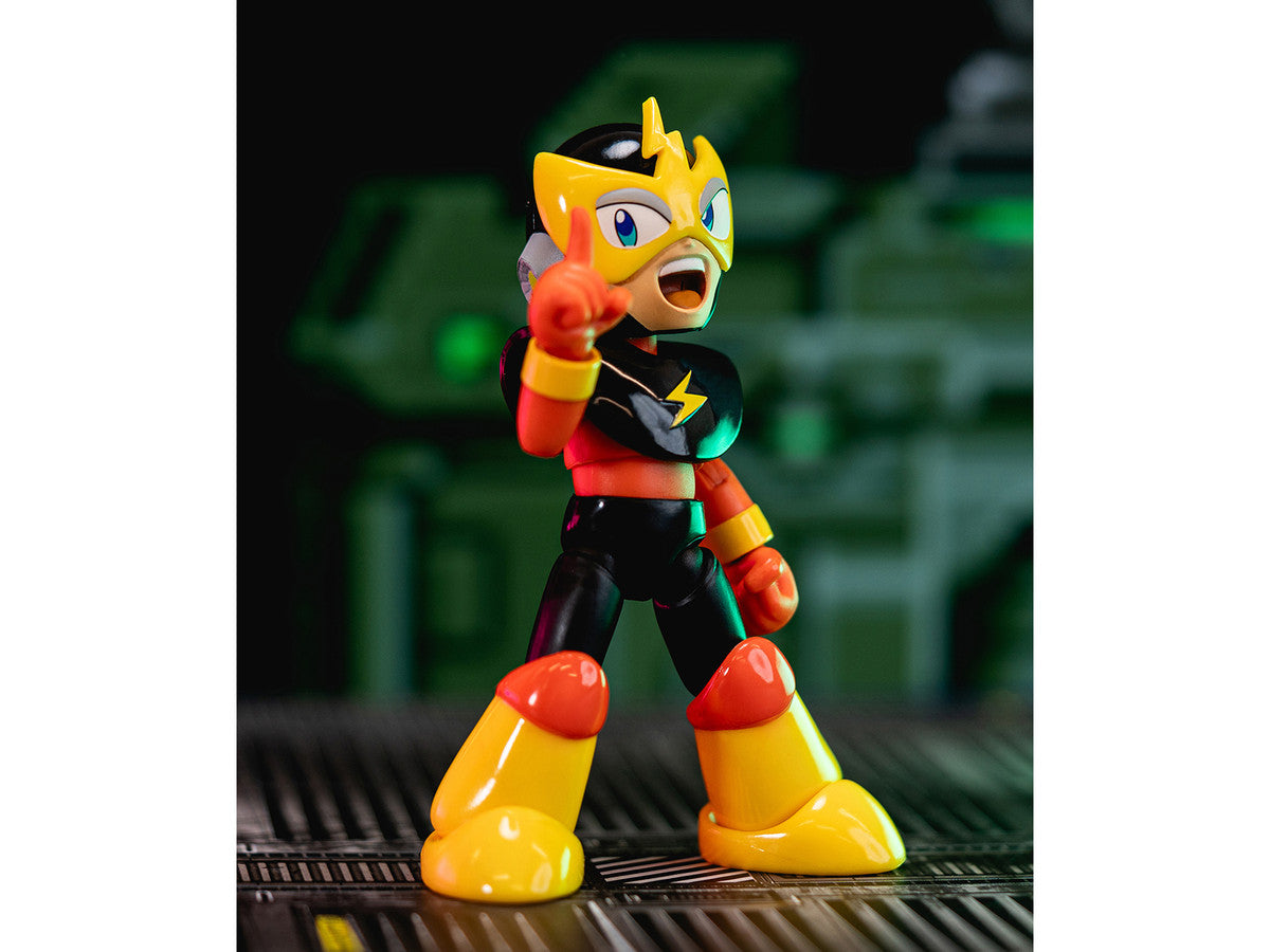 Elec Man 4.5" Moveable Figure with Accessories and Alternate Head and Hands "Mega Man" (1987)