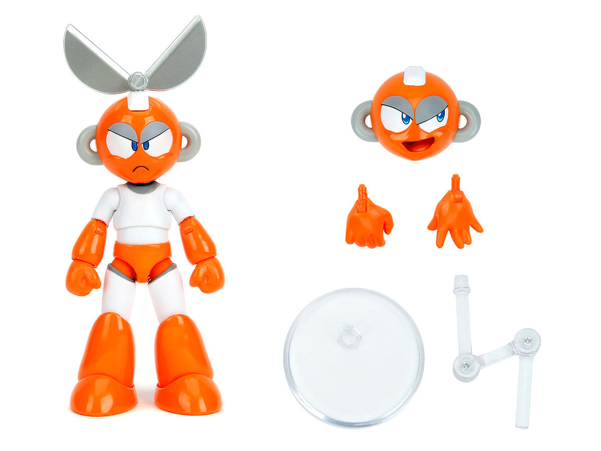Cut Man 4.5" Moveable Figure with Accessories and Alternate Head and Hands "Mega Man" (1987)
