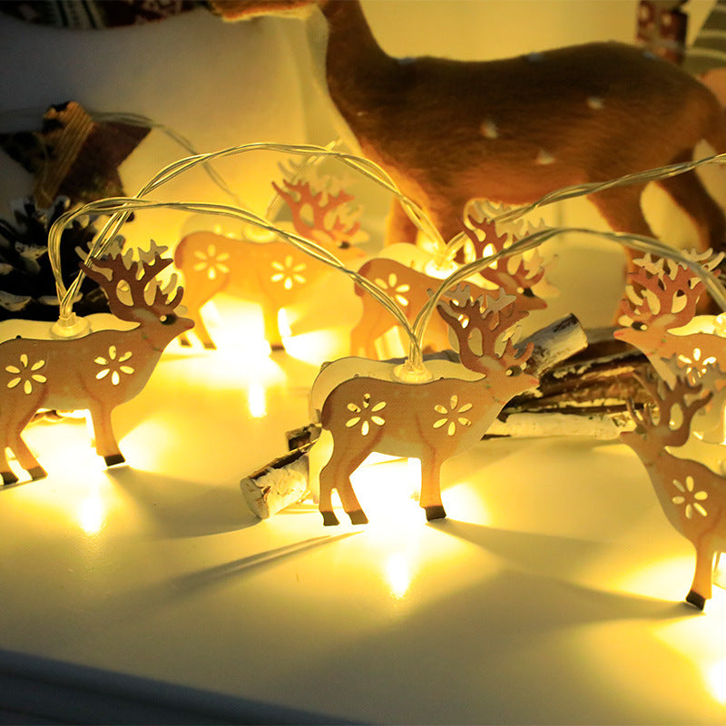 Christmas LED String Lights Santa Snowman Elk