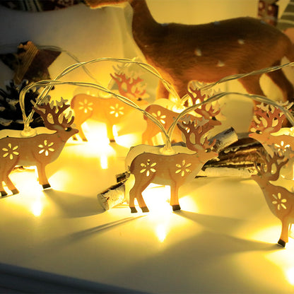 Christmas LED String Lights Santa Snowman Elk