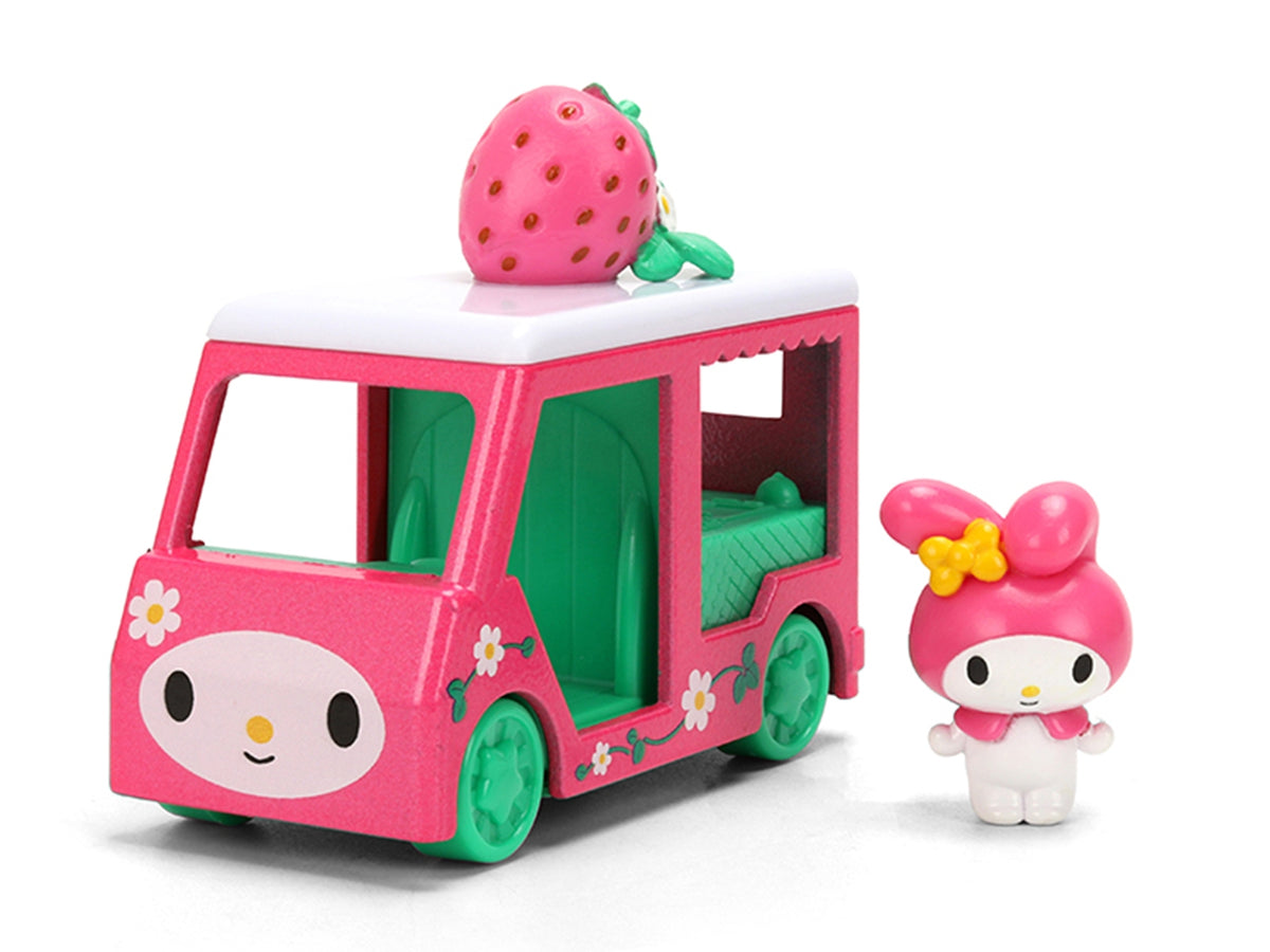 "Hello Kitty and Friends" Set of 4 Diecast Figures and Cars "Hollywood Rides" Series Diecast models by Jada