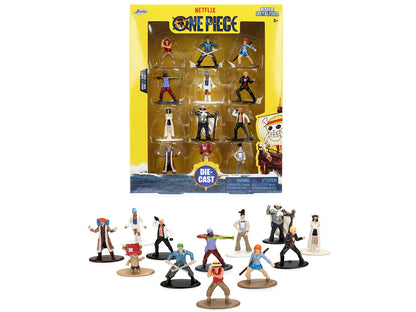 Set of 12 Diecast Figures "One Piece" (2023-Current) TV Series "Metalfigs" Series Diecast Models by Jada