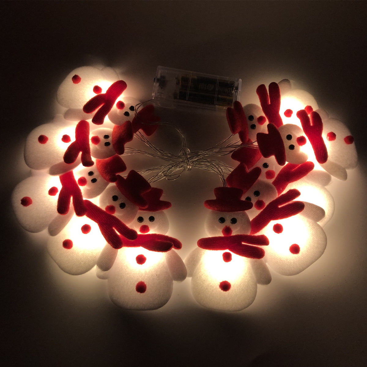 Snowman LED String Lights Christmas Decor